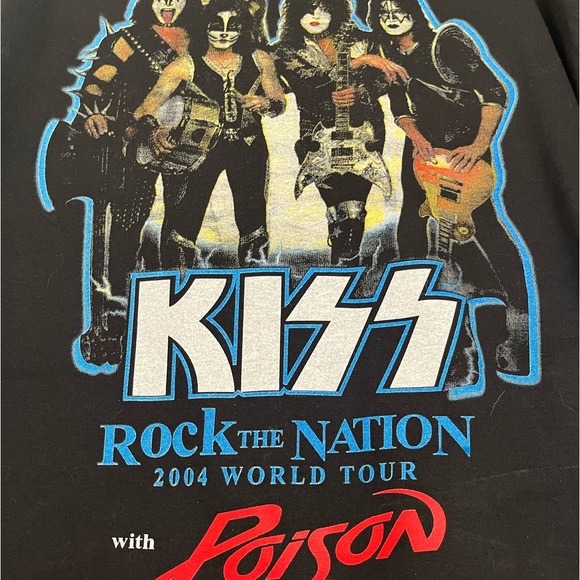 KISS & Poison 2004 Tour T-shirt - Picture 2 of 4